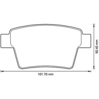 Гальмівні колодки задні Ford Mondeo / Jaguar X-Type Jurid 573218J