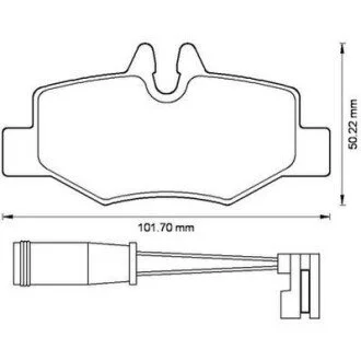 Гальмівні колодки задні Mercedes Vito W639 Jurid 573222J
