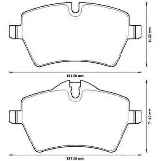 Гальмівні колодки передні MINI Cooper S / Countryman / Paceman Jurid 573234J