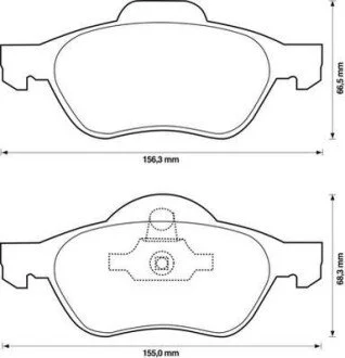 Гальмівні колодки передні Renault Megane / Laguna / Scenic Jurid 573244J
