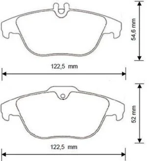 Колодки тормозные Mercedes E / GLK Jurid 573248J