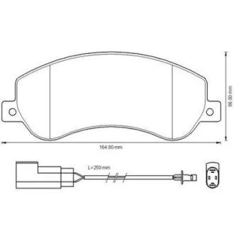Тормозные колодки передние VW Amarok / Ford Transit Jurid 573275J