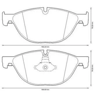 Гальмівні колодки BMW 5 / 6 / 7 Jurid 573292J