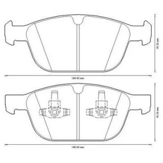 Гальмівні колодки передні Volvo XC60 Jurid 573293J