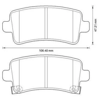 Гальмівні колодки передні SAAB 9-5 /Opel Insignia CHEVROLET MALIBU Jurid 573313J