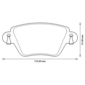 Тормозные колодки задние Renault Kangoo (2001->) Jurid 573320J