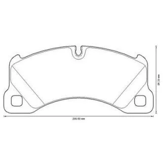Гальмівні колодки передні Porsche Cayenne / Macan / Panamera VW TOUAREG Jurid 573329J
