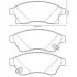Тормозные колодки передние Opel Astra / CHEVROLET CRUZE / Aveo Jurid 573332J (фото 1)