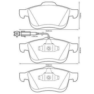 Тормозные колодки передние Fiat Doblo / Opel Combo Jurid 573334J (фото 1)
