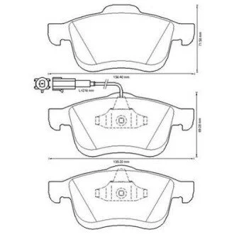 Тормозные колодки передние Fiat Doblo / Opel Combo Jurid 573334J