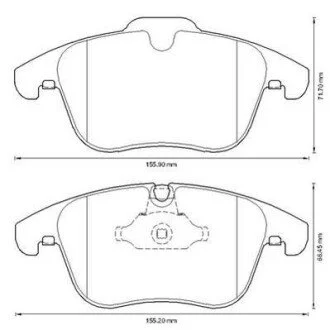Тормозные колодки JAGUAR XK/S-Type/XJ8 Jurid 573336J