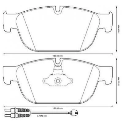 Гальмівні колодки передні Peugeot 308, 407, 508 / Citroen C4,C5, C6, DS5 Jurid 573338J (фото 1)