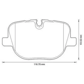 Тормозные колодки задние Land Rover Range Rover (2009->) Jurid 573342J