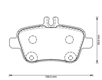 Колодки тормозные Mercedes A/ B/CLA/SLK Jurid 573370J