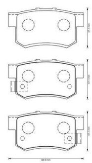 Тормозные колодки HONDA CR-V II, Stream Jurid 573375J