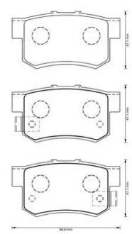 Тормозные колодки HONDA CR-V II, Stream Jurid 573375J