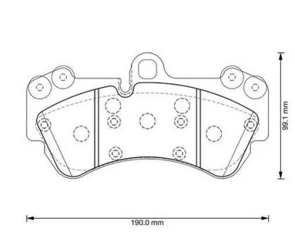 Гальмівні колодки VW Touareg Porsche Cayenne Jurid 573376J