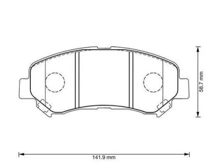Колодки тормозные Nissan Juke / X-Trail / Qashqai Jurid 573379J (фото 1)
