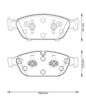 Гальмівні колодки Audi A6 / A7 / A8 Jurid 573381J