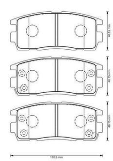 Тормозные колодки задние Opel Antara / Chevrolet Captiva Jurid 573386J (фото 1)