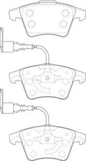 Гальмівні колодки VW TOUAREG Jurid 573391J