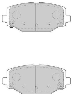 Гальмівні колодки задні Fiat Freeemont / Lancia Voyager / VW Routan / Dodge / Chrysler Jurid 573412J (фото 1)