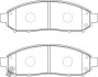 Колодки тормозные NIssan Leaf / Navara / Pathfinder Jurid 573431J (фото 1)