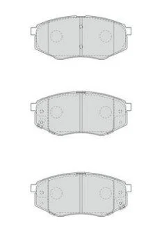 Тормозные колодки HYUNDAI ix 20 2010-> Jurid 573454J