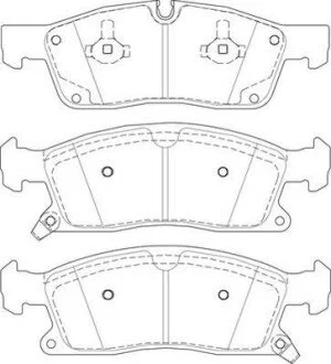 Колодки тормозные Mercedes M/GLE/GLS/GL JEEP GRAND CHEROKEE IV Jurid 573459J