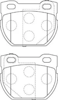 Гальмівні колодки задні Land Rover Defender Jurid 573644J