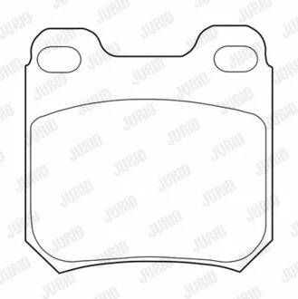 Колодки тормозные OPEL VECTRA B /Astra / Omega SAAB 900 Jurid 573709J (фото 1)