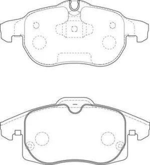 Тормозные колодки передние Opel Asrta H, Vectra C, Zafira / Chevrolet / Saab 9-3 Jurid 573723J