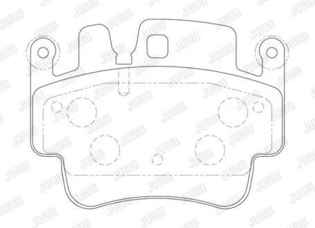 Колодки гальмівні PORSCHE 911, Boxster, Cayman Jurid 573725J