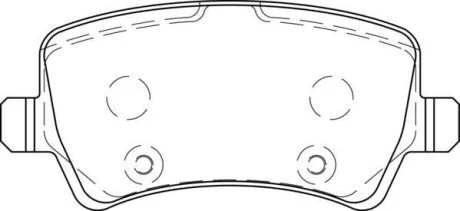 Гальмівні колодки Range Rover Evoque / Volvo S60 / S80 / V70 / XC60 / XC70 Jurid 573748J (фото 1)