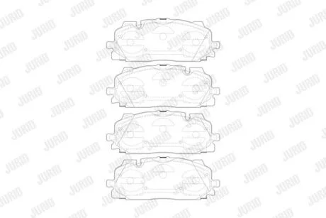 Колодки гальмівні Audi Q7 (2015>) Jurid 573773J