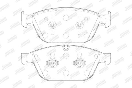 Гальмівні колодки передні Audi A8, Q5 (2012->) Jurid 573775J