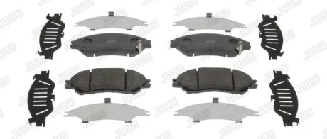 Гальмівні колодки передні Suzuki SX4, Vitara (2013-&gt;) Jurid 573777J (фото 1)