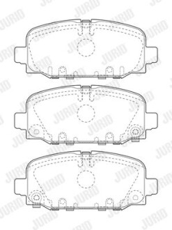 Гальмівні колодки Jurid 573824J (фото 1)