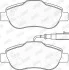 Гальмівні колодки передні Ford KA (10/2008 ->) / Fiat 500 С (10/2007 ->) Jurid 573839J (фото 1)