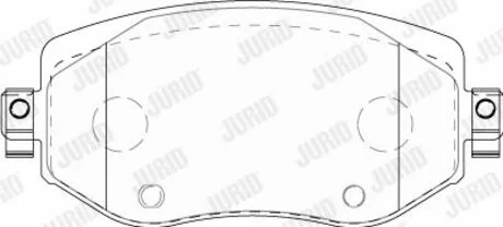 Колодки тормозные RENAULT MEGANE IV Jurid 573842J