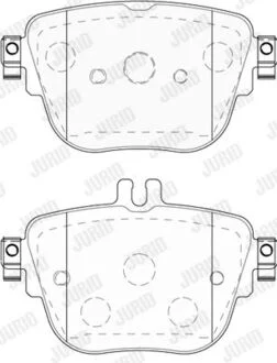 Тормозные колодки задние Mercedes E-Class (W213, S213, A238), CLS (C257) Jurid 573845J