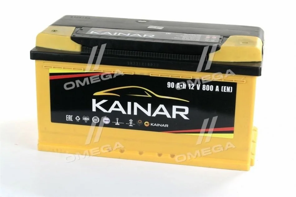 Аккумулятор 90Ah-12v Standart+ (353х175х190),L,EN800 KAINAR 090 261 1 120 ЖЧ (фото 1)