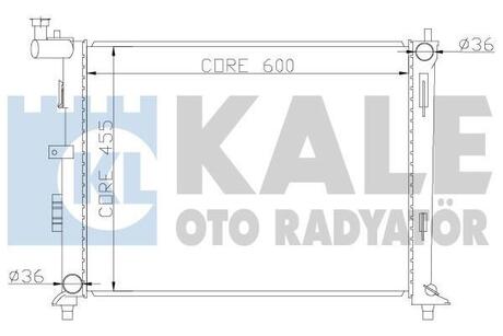 Радиатор охлаждения Hyundai İ30, Elentra - Kia Ceed, Ceed Sw, Pro Ceed Radiator Kale 341980 (фото 1)
