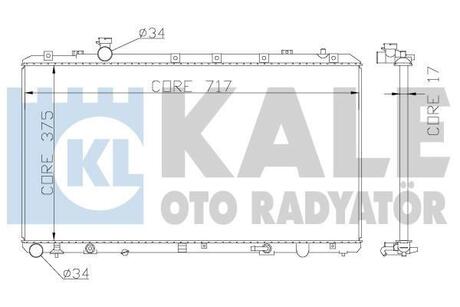 Радиатор охлаждения Fiat Sedici, Suzuki Sx4 Radiator OTO RADYATOR Kale 342120 (фото 1)
