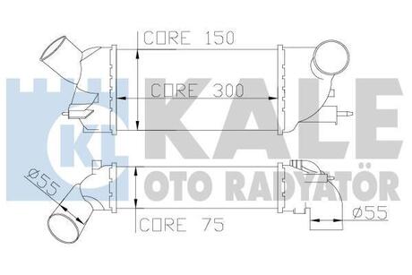 Интеркулер Citroen C5 Iii - Peugeot 407, 407 Sw Intercooler OTO RA Kale 343900
