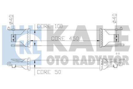 Интеркулер Opel Corsa D OTO RADYATOR Kale 348400