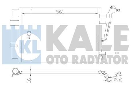 Радиатор кондиционера Hyundai I30, Kia CeeD, Pro CeeD OTO RADYATOR Kale 379200 (фото 1)