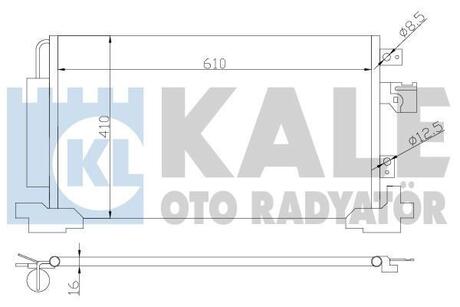 Радиатор кондиционера Citroen C4 Aircross, C-Crooser, Mitsubishi ASX KA Kale 381700 (фото 1)