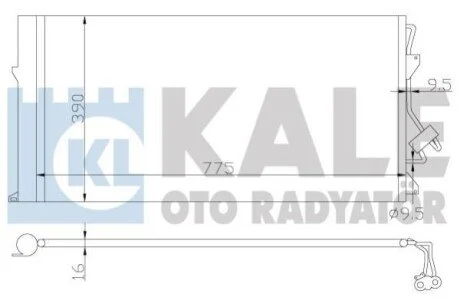 Радіатор кондиціонера Audi Q7 - Porsche Cayenne - Volkswagen Touareg Condenser OTO RAD Kale 382100