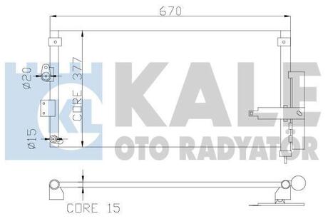 Радиатор кондиционера Honda Civic VIII OTO RADYATOR Kale 386900